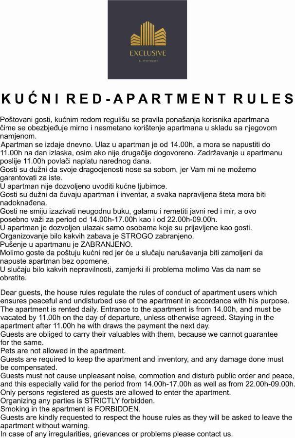Exclusive Bl Apartments Banja Luka Exteriér fotografie